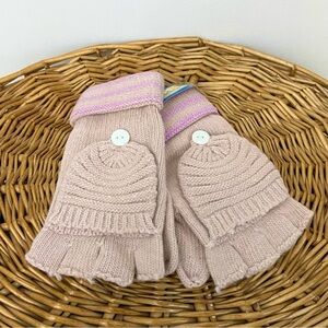 🆕 NWT Pink Knit Fingerless Gloves/Mittens